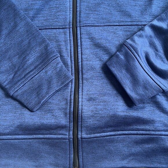 NEW RBX Navy Blue Tech Fleece Zip Up 100% Polyester Size Medium - Picture 7 of 14